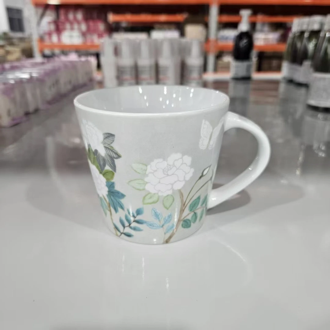 【400ml】摩瑟家居【G家陶瓷马克杯花蝴蝶】HAZC马克杯水杯