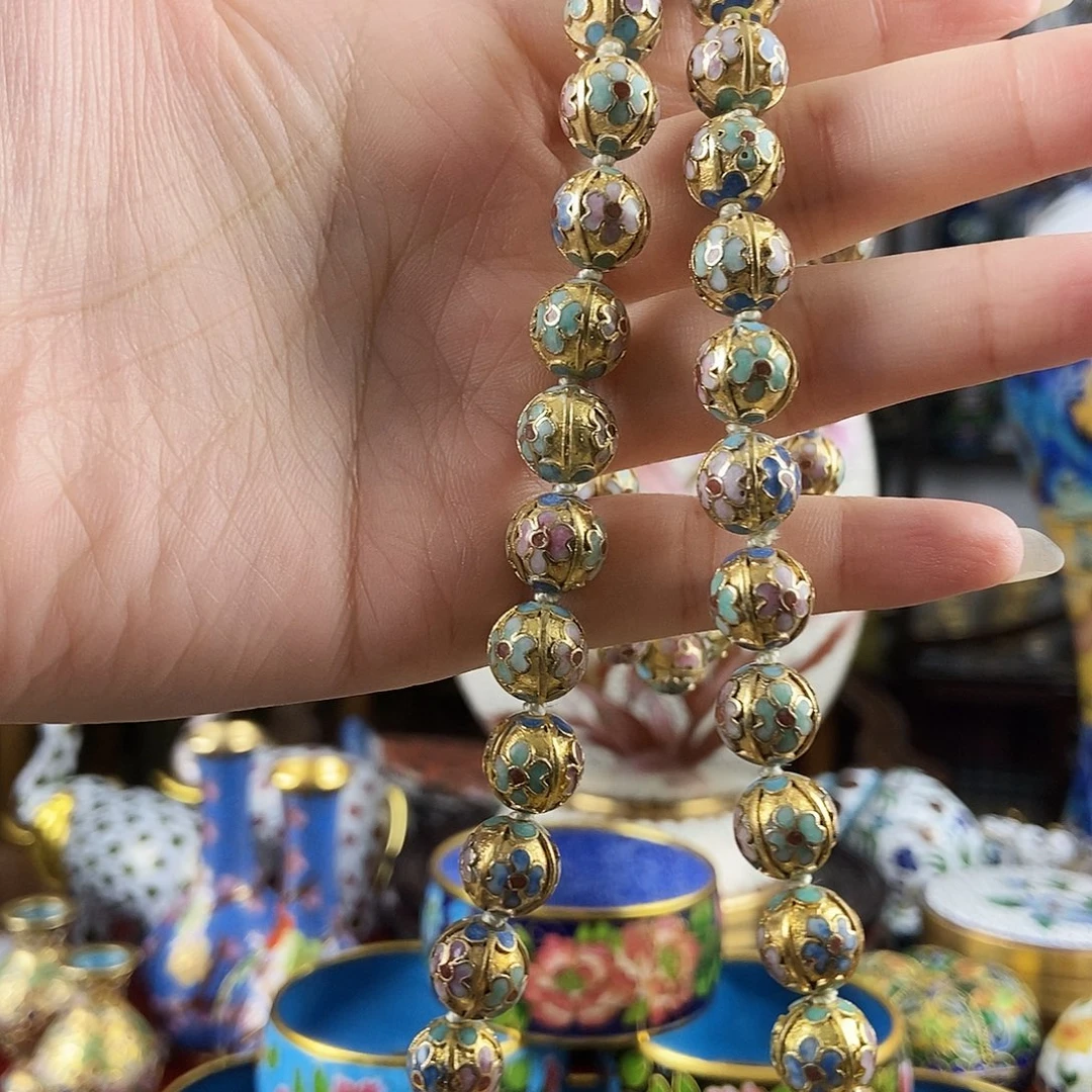 妮****铜金地瓜棱珠项链