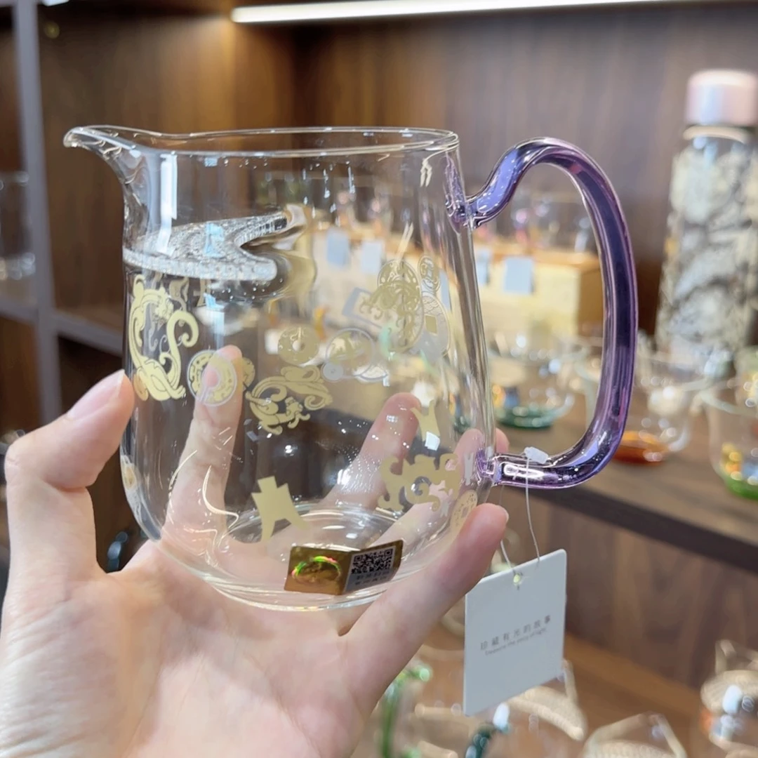 禾器丰然瑞币纹浅紫色