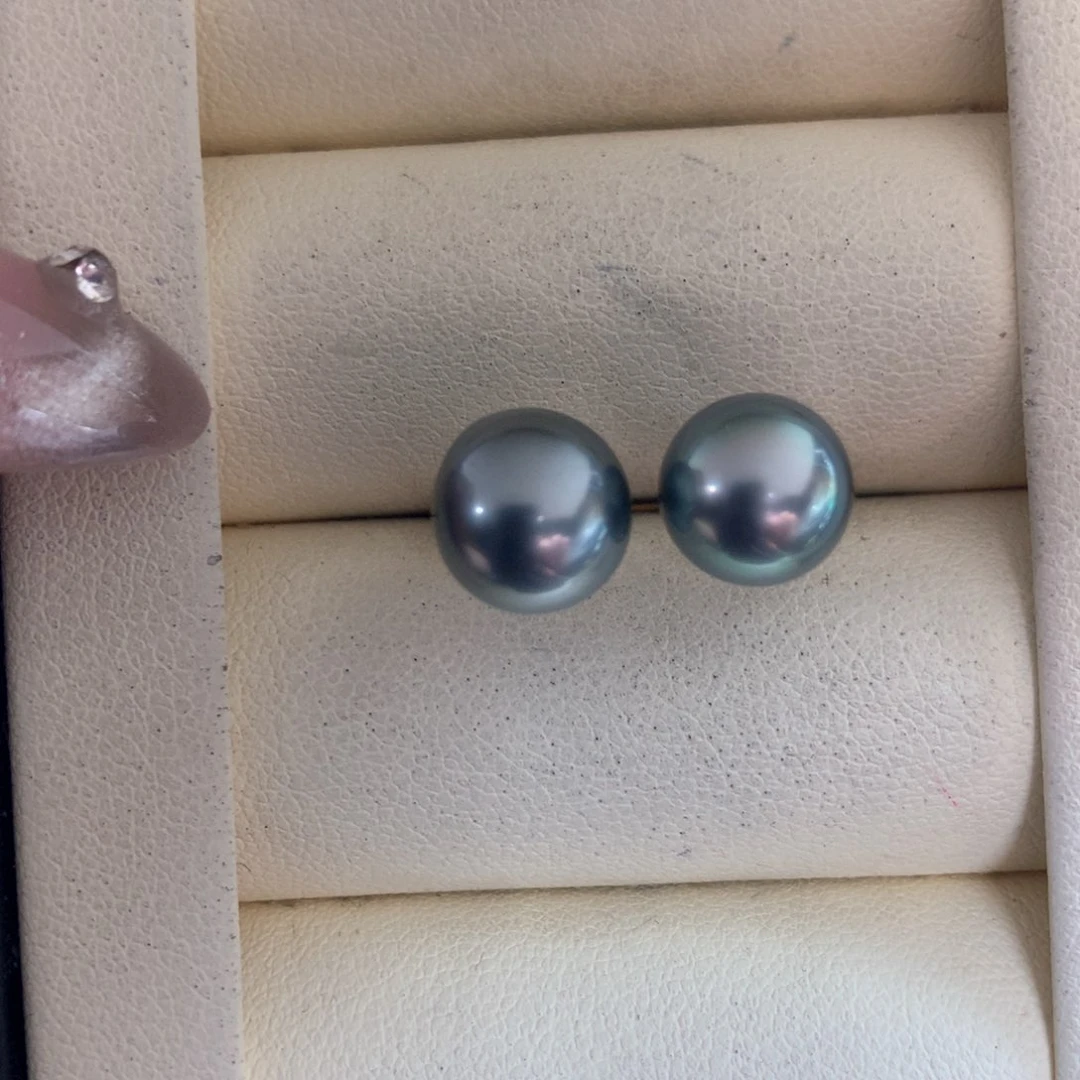 海水珍珠耳饰18K金镶嵌