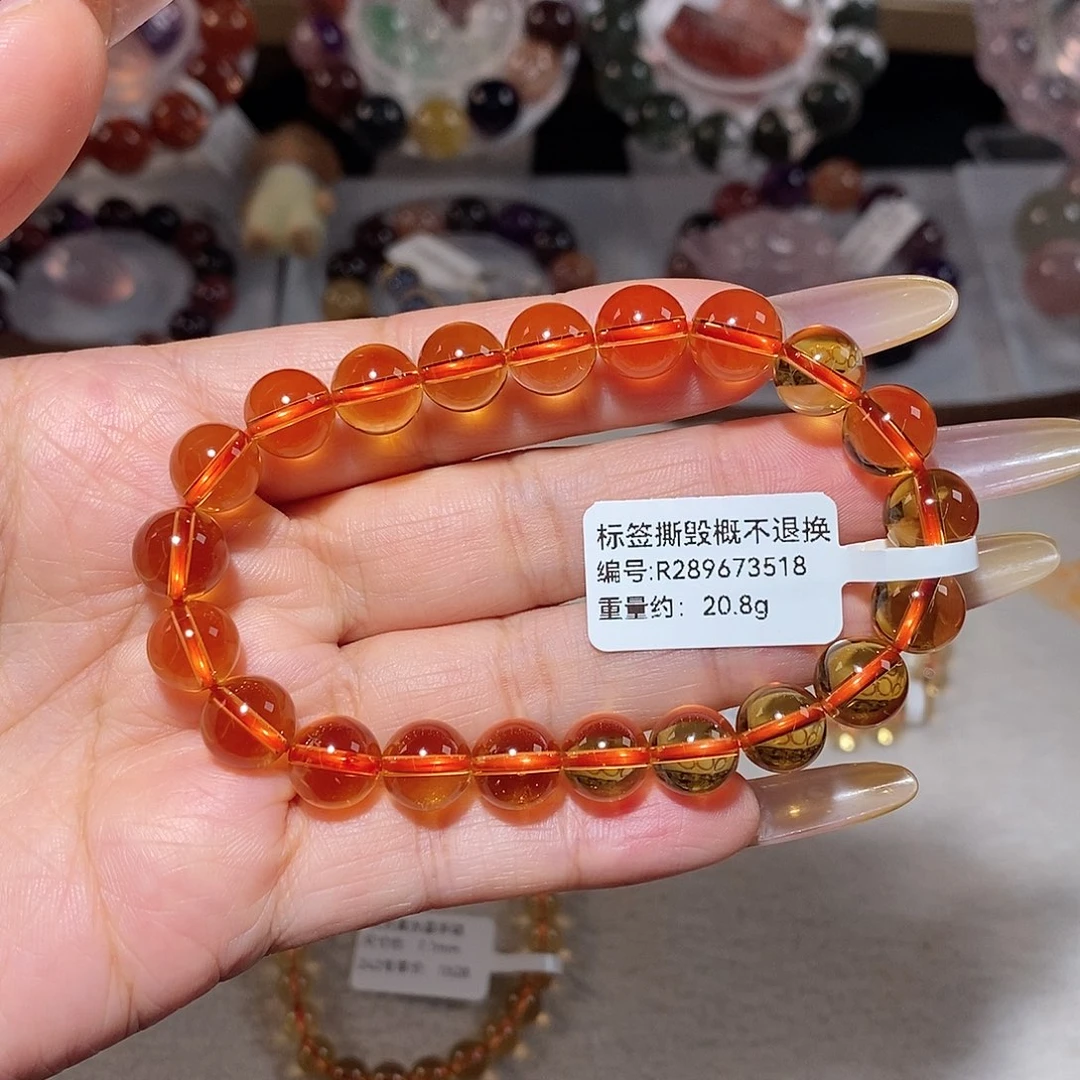 ゛***°水晶手链未镶嵌黄水晶