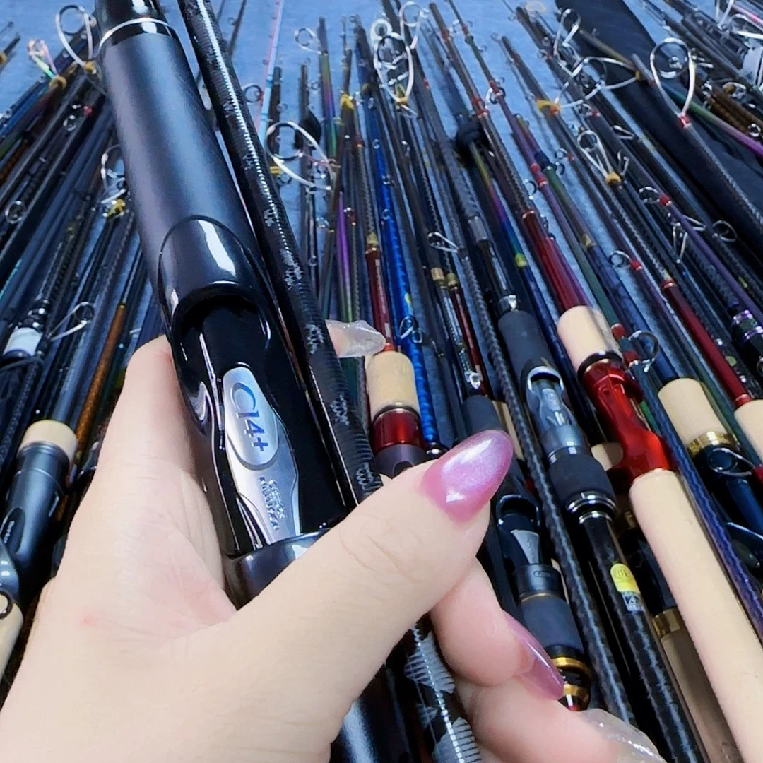 布***鲁碳素3.8m路亚竿直柄杆链接