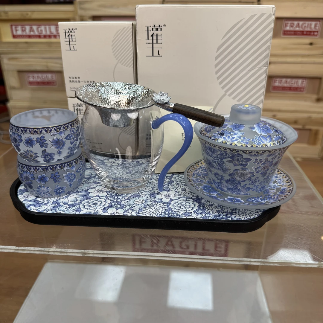 【闪购商品】瓘玉牡丹三才盖碗