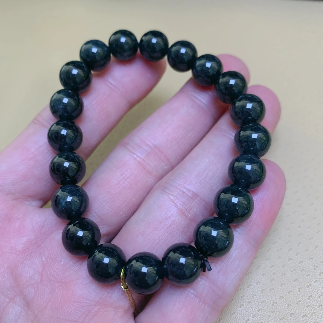 天然缅料a货 卡9+圆珠手串20粒276