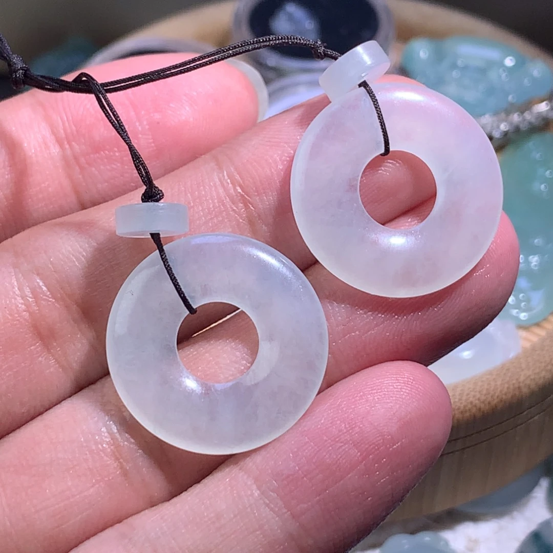 定制翡翠未镶嵌子母扣