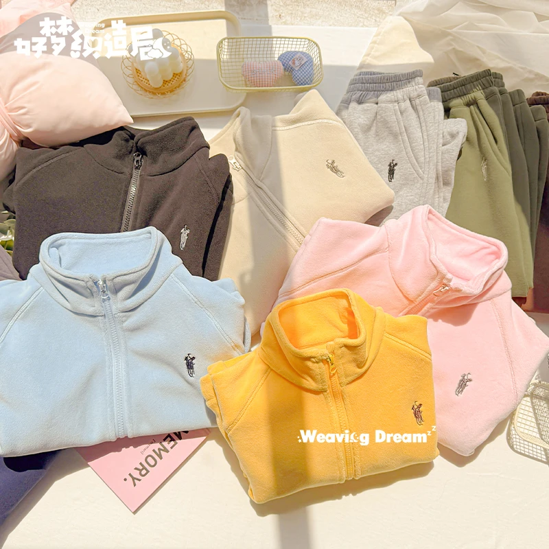 【王牌套装】秋冬季儿童舒适保暖厚款休闲风潮童装三件套 DT-BK864