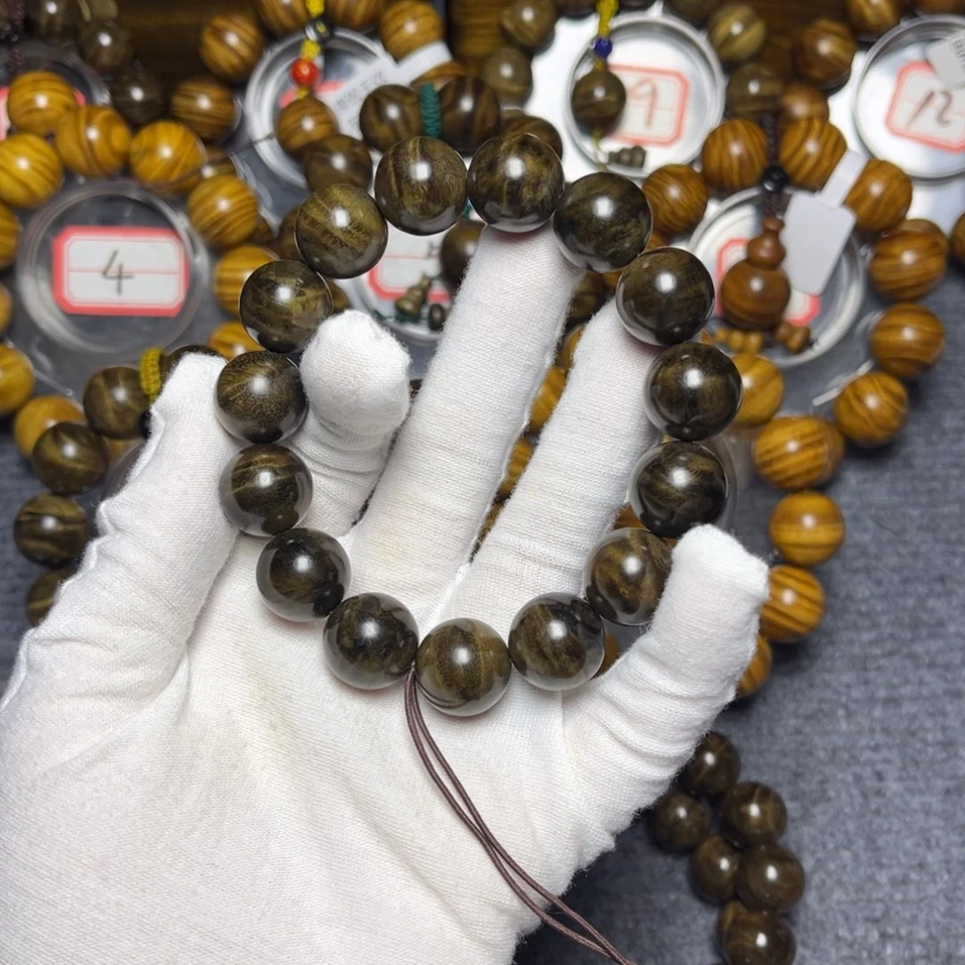 楠木（金丝楠）手串/手链阴沉1.5水波88