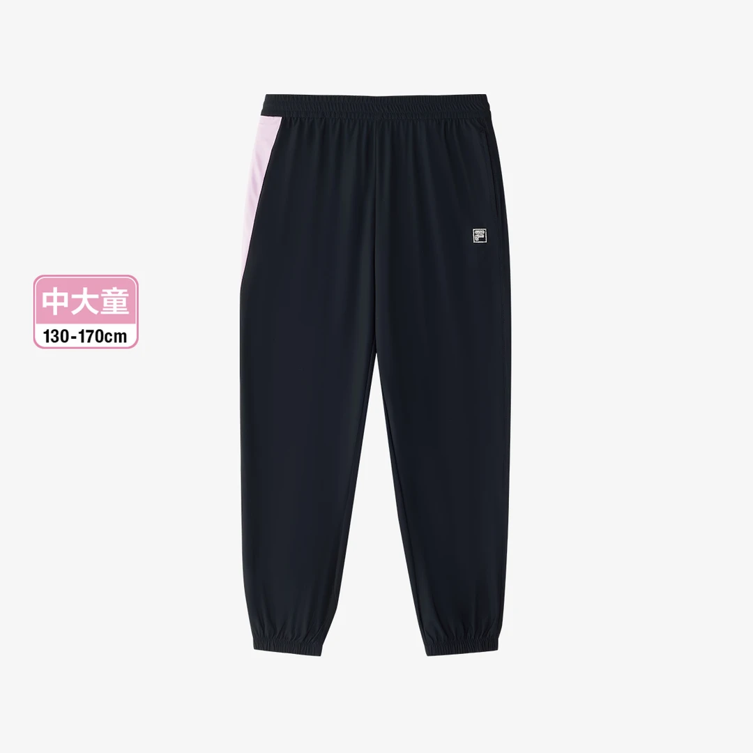 FILAKIDS斐乐儿童女大童长裤夏季户外休闲梭织裤子K62G541607