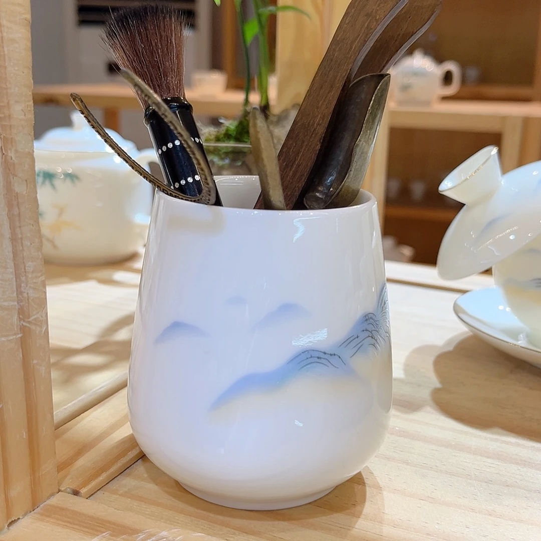 【御瓷斋】羊脂玉瓷茶具套装