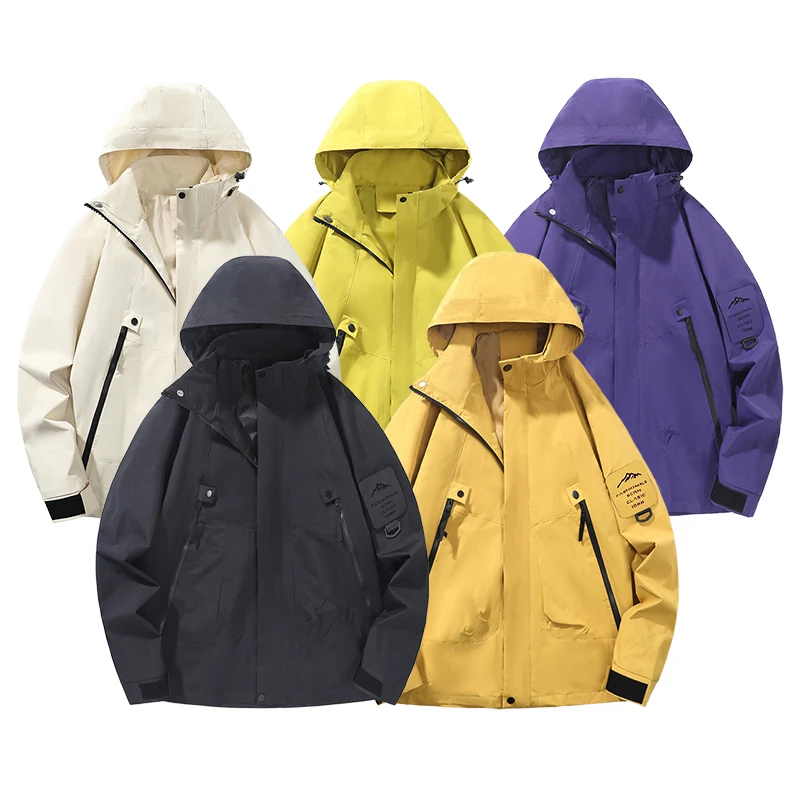 多巴胺情侣款冲锋衣山系户外防风防水登山服冲锋衣休闲连帽外套