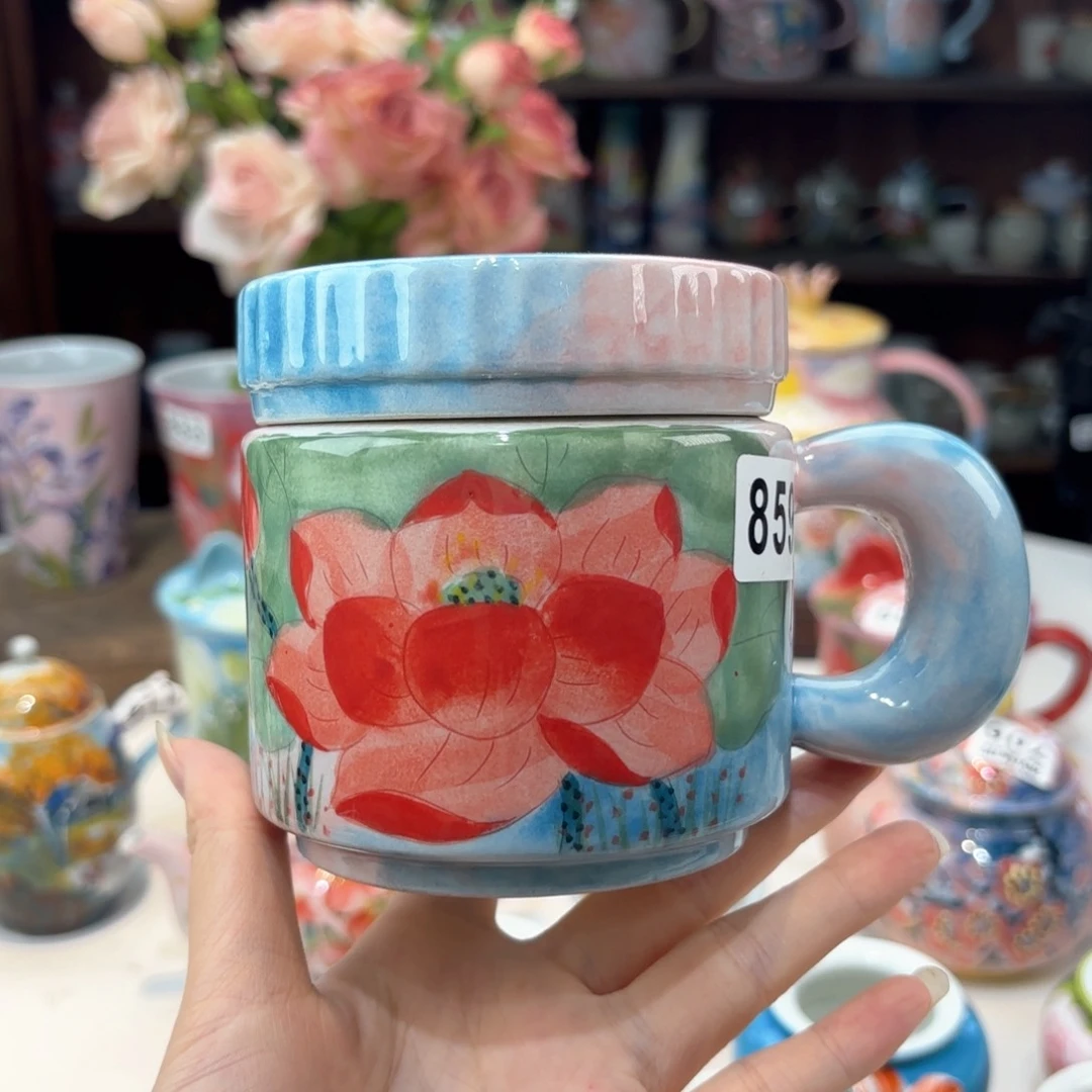 景德镇手绘高温釉下彩陶瓷茶具