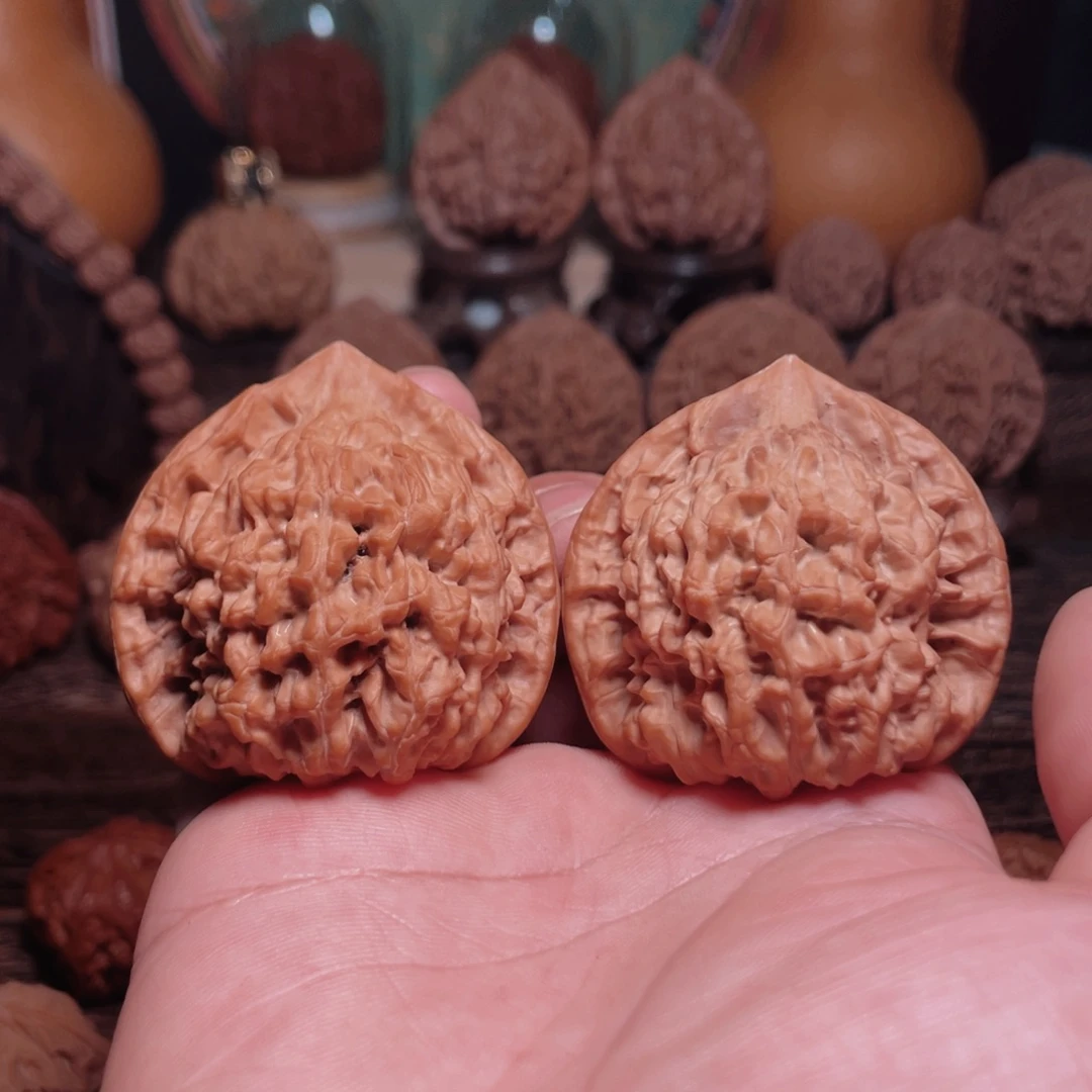 满***红吊坠文玩核桃官帽