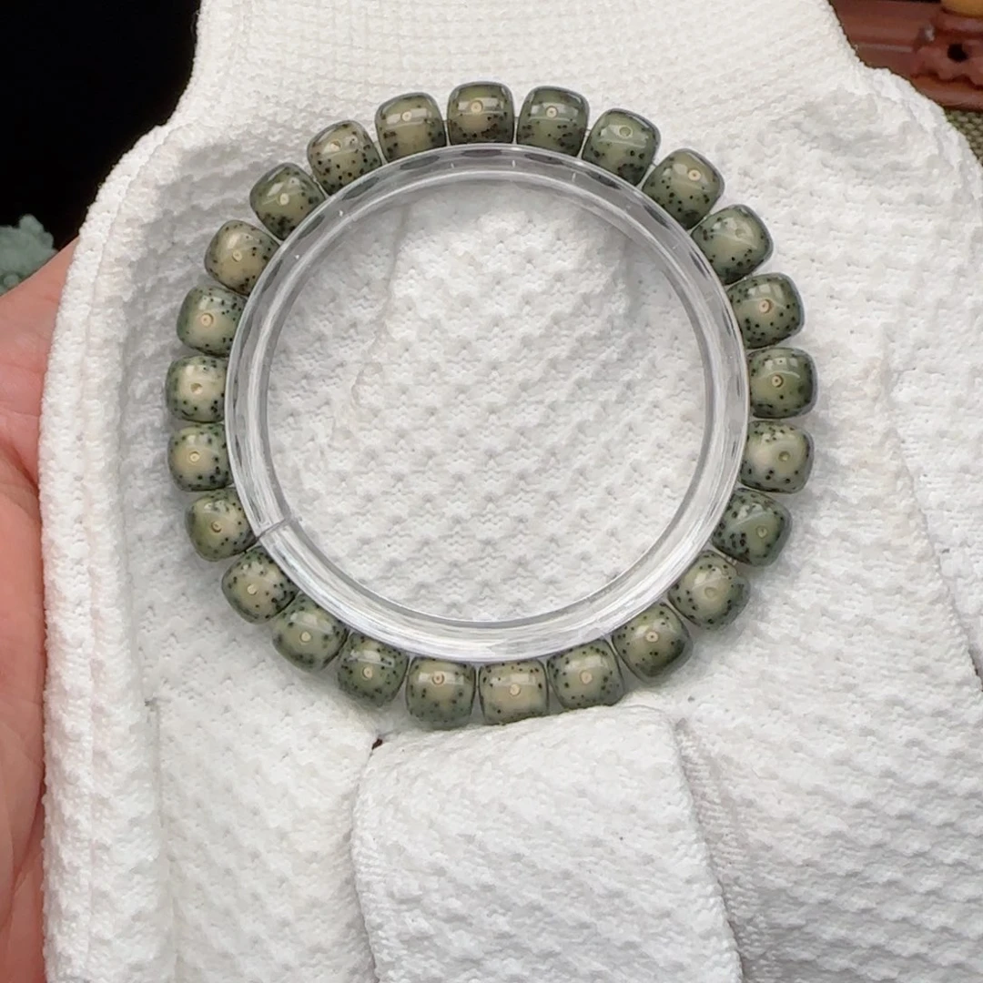 星月菩提手串帝绿果冻大眼睛星稀9*8