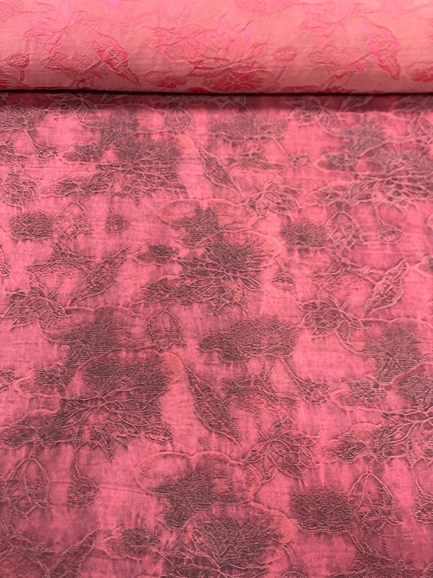 油丝香云纱粉色荷花0.5米链接