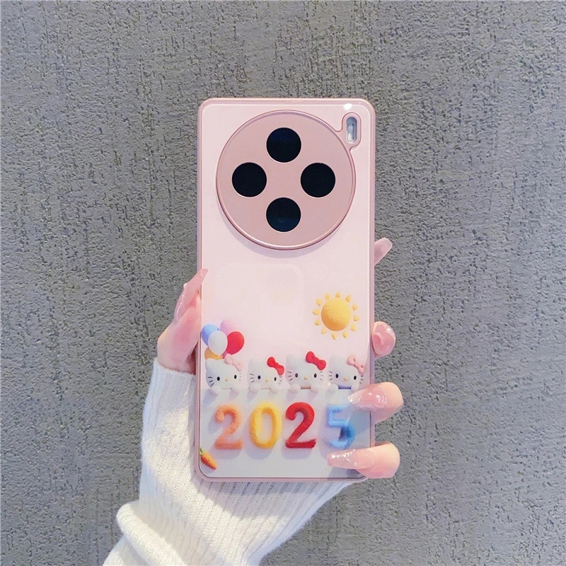 （vivoX100系列）金属漆玻璃壳适用vivoX100/vivoX100Pro手机壳防摔