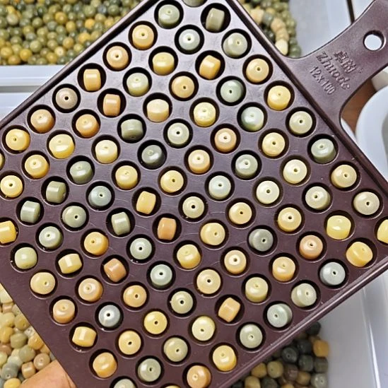 白玉菩提手串白玉菩提9微瑕多宝直切120颗