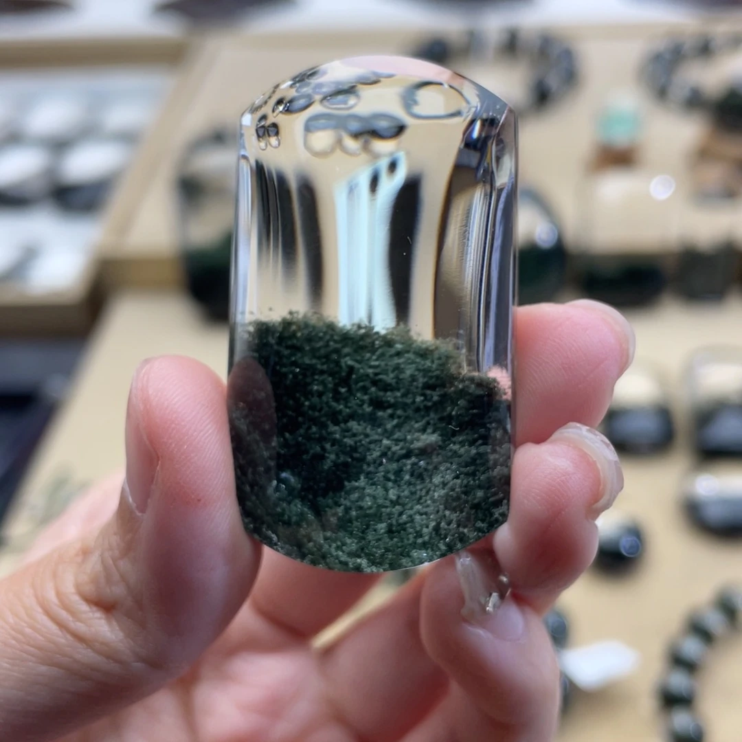 未镶嵌颈饰水晶绿幽灵吊坠