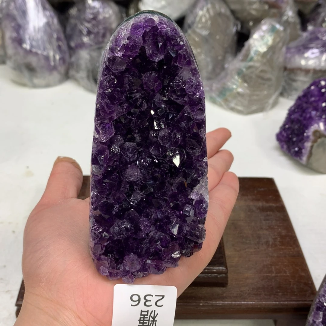 紫晶摆件未镶嵌水晶