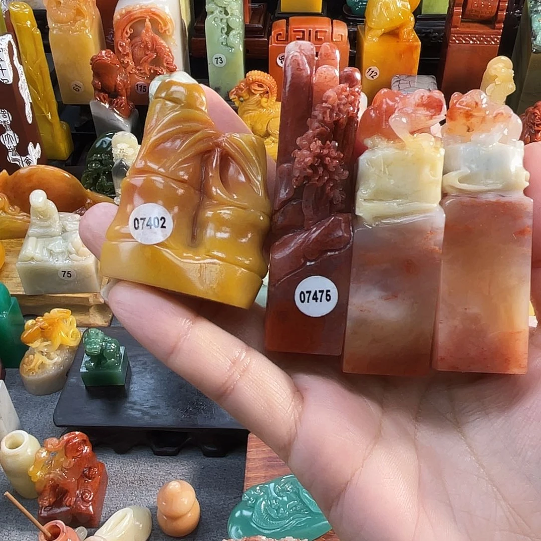 寿山石印石千**?7402包邮