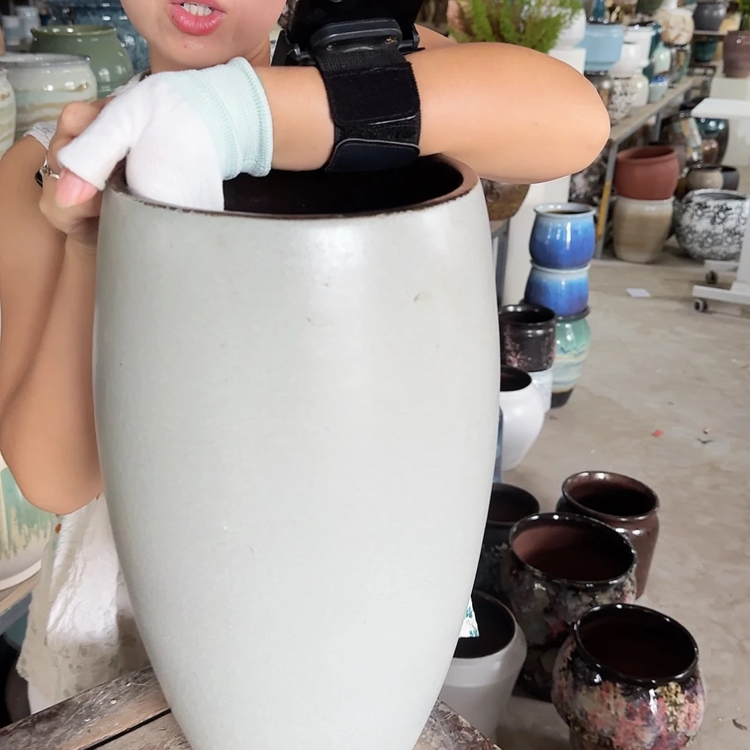 紫砂花盆王嫂花盆0909-149高39口19