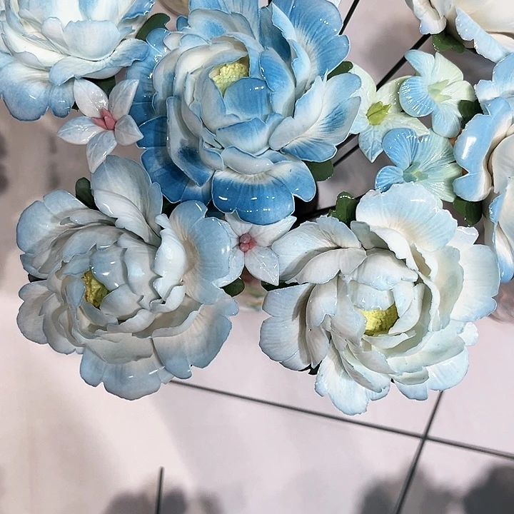 正品直发陶瓷手工花花