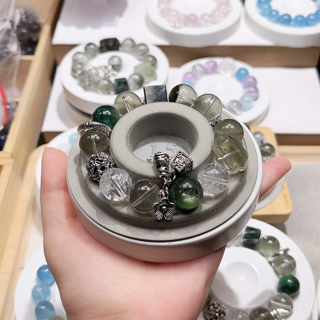 水晶手链未镶嵌?****妹天然水晶