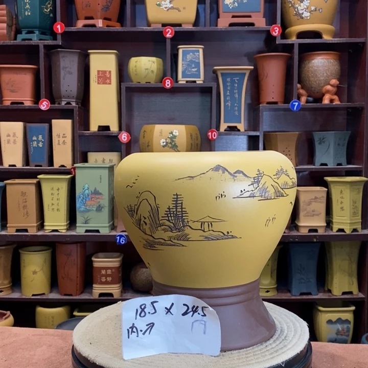 紫砂花盆紫砂花盆