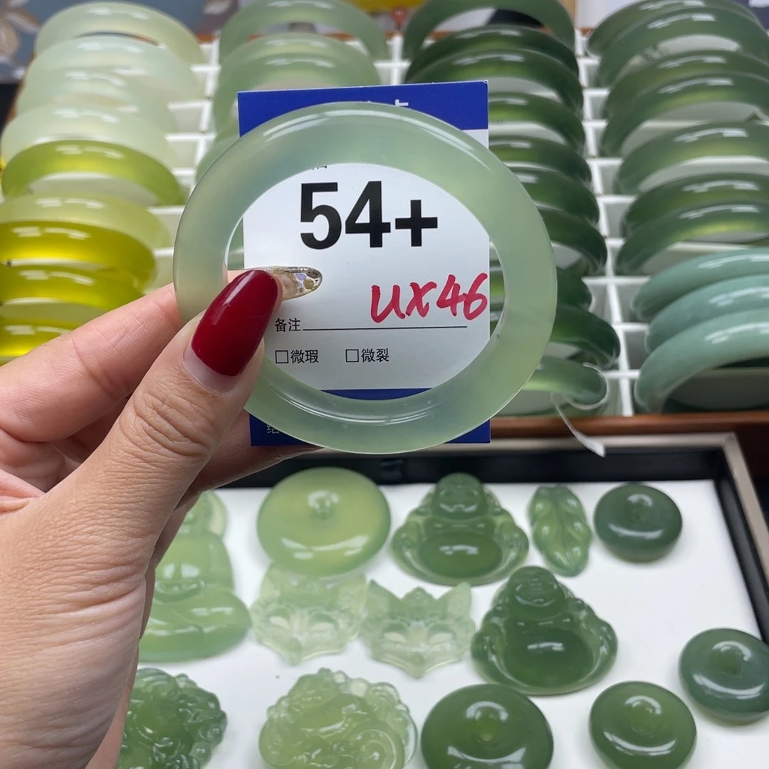 未镶嵌蛇纹石玉手镯