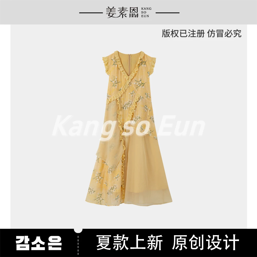 【小铃铛】【梨菀织】时尚设计感气质休闲连衣裙GY25XT120295