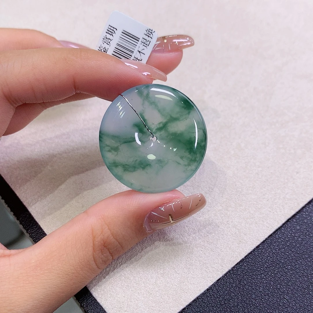 翡翠未镶嵌吊坠(不含链)30.7-5.6