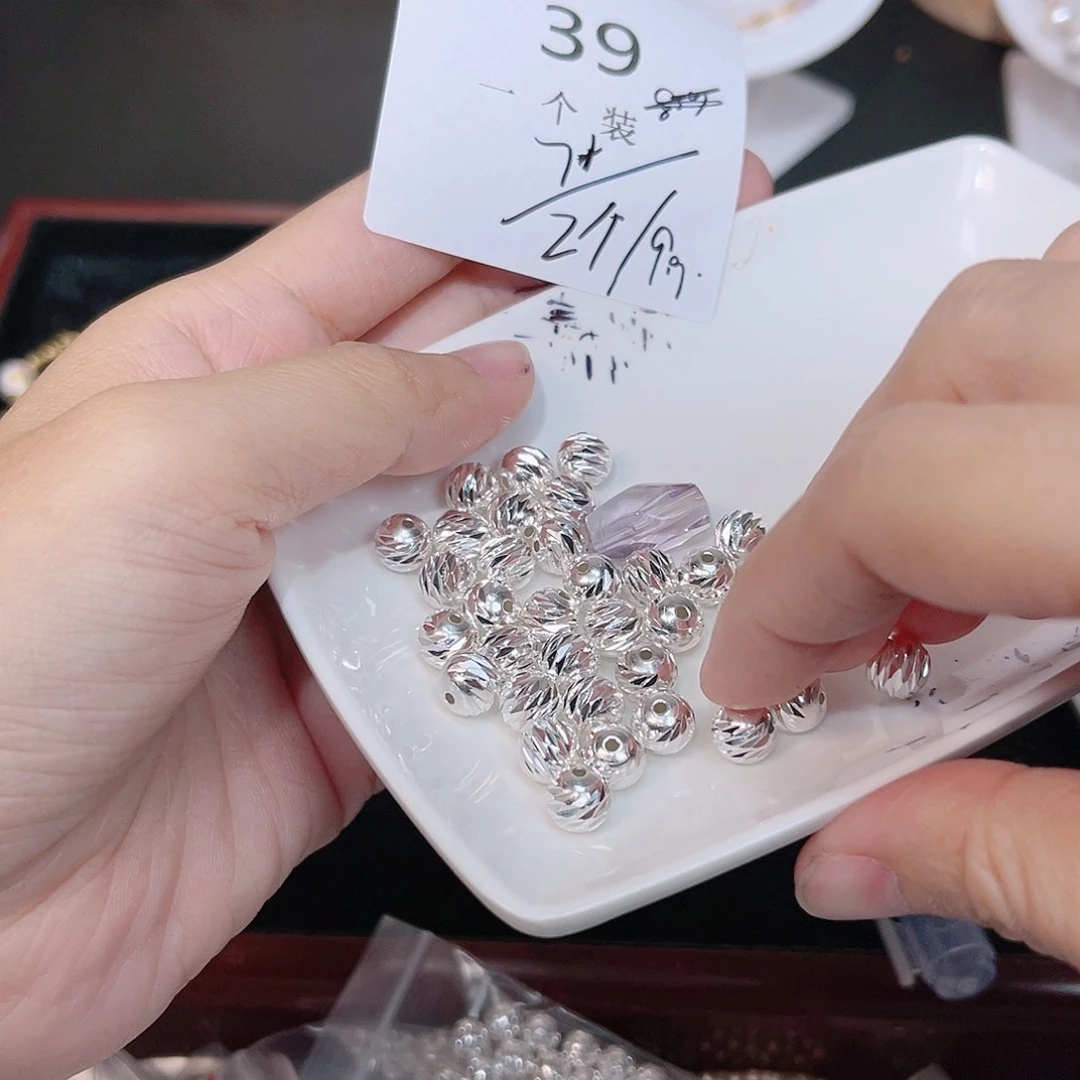 紫晶珠宝半成品银S925镶嵌39