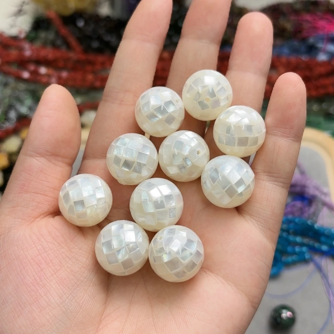 玛瑙/玉髓未镶嵌珠宝半成品卡18白螺细一颗