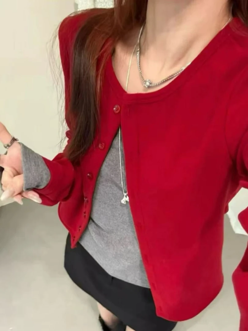 Z.X  撞色假两件拼接双面绒打底上衣  9835