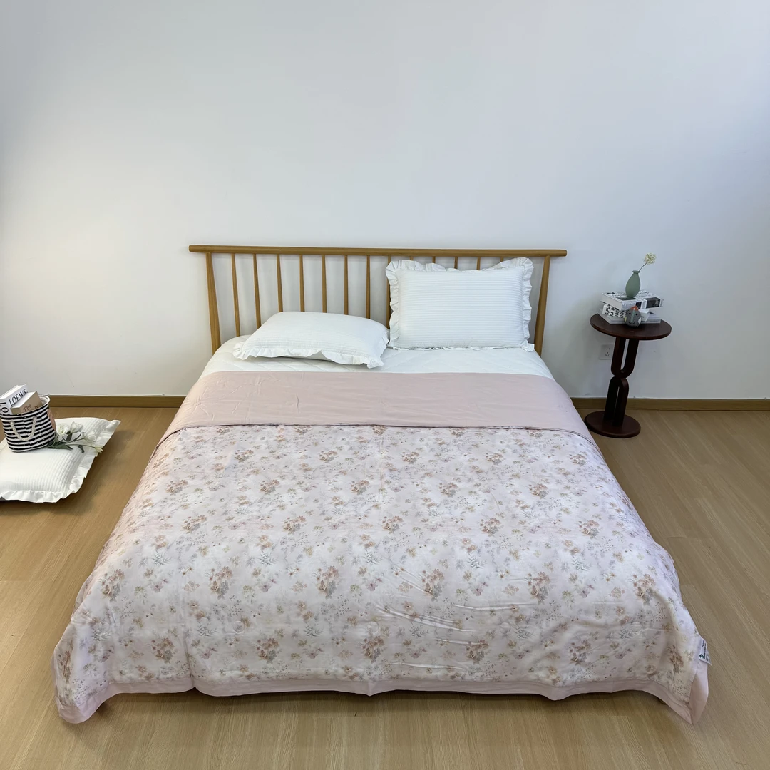 【美式田园】高端轻奢50支天丝夏被  巨柔软 夏凉被 一条--1