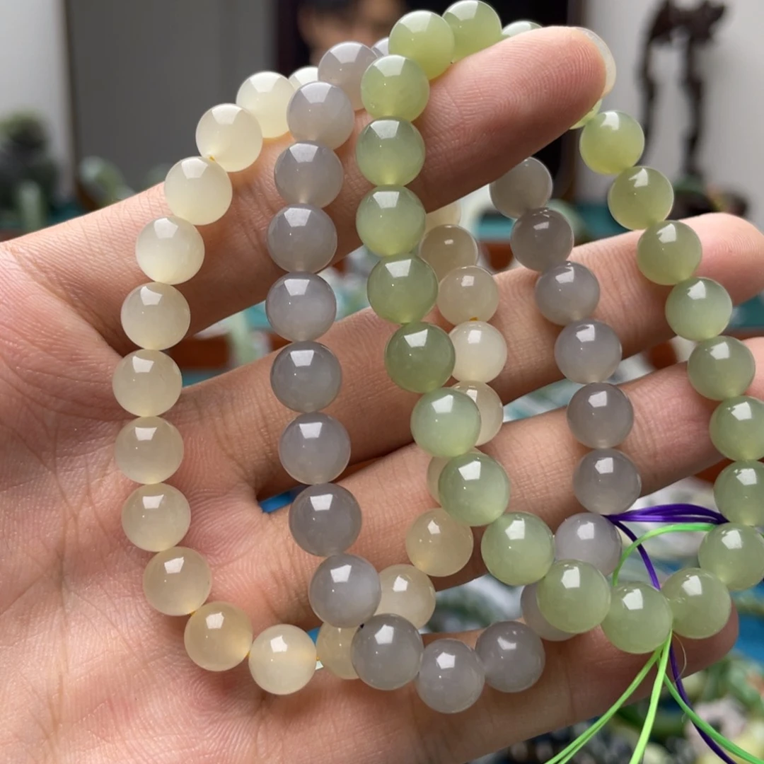 麦***菜手链未镶嵌和田玉