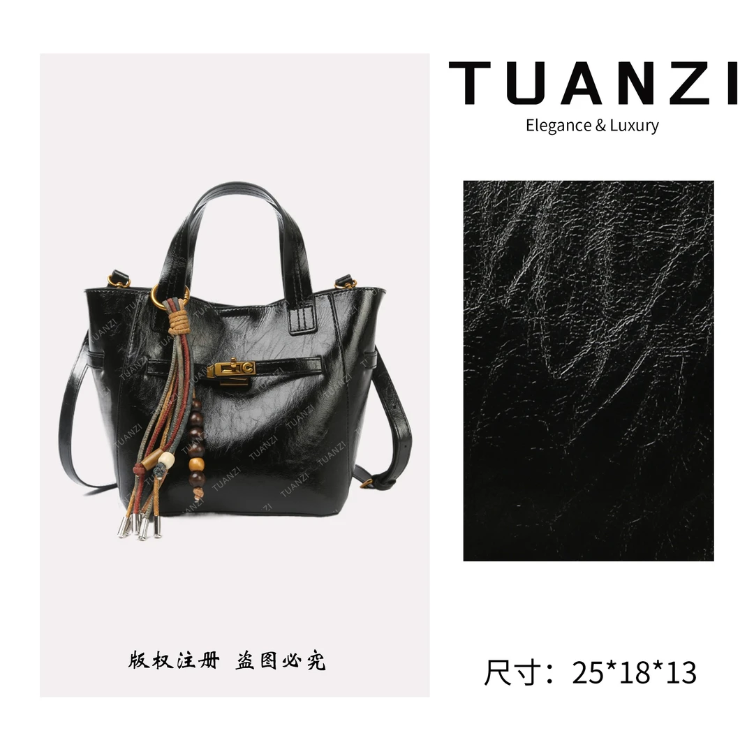 TUANZI『高端玩家』秋冬新款原创小众设计腋下包 SKL-7699-黑色