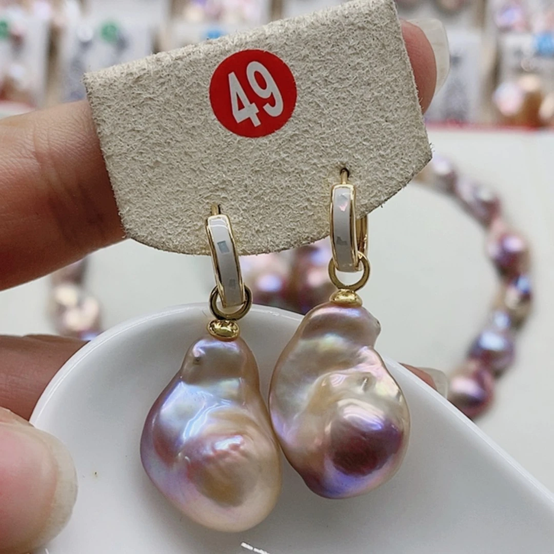 【闪购商品】淡水珍珠耳饰银S925镶嵌