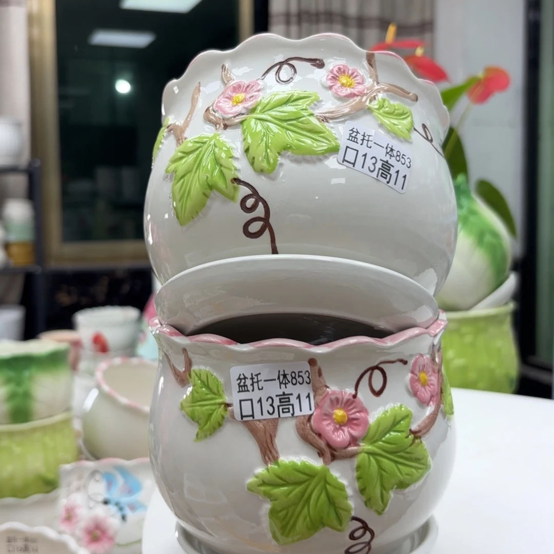 @夏西陶瓷花盆@@5853