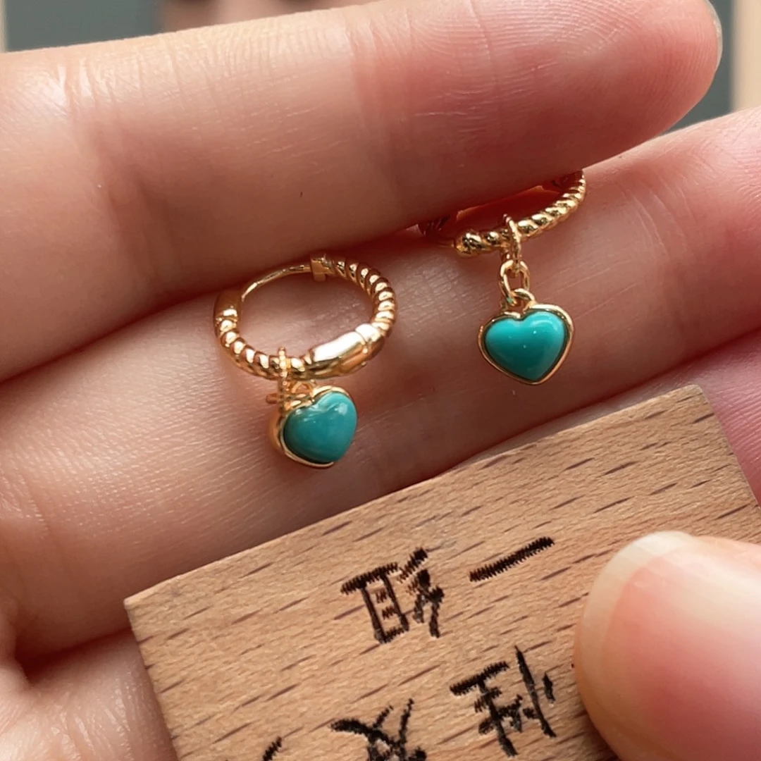 绿松石银S925镶嵌颈饰