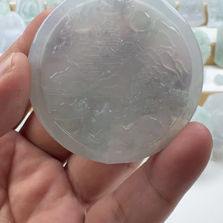 翡翠未镶嵌颈饰天然缅甸A货翡翠