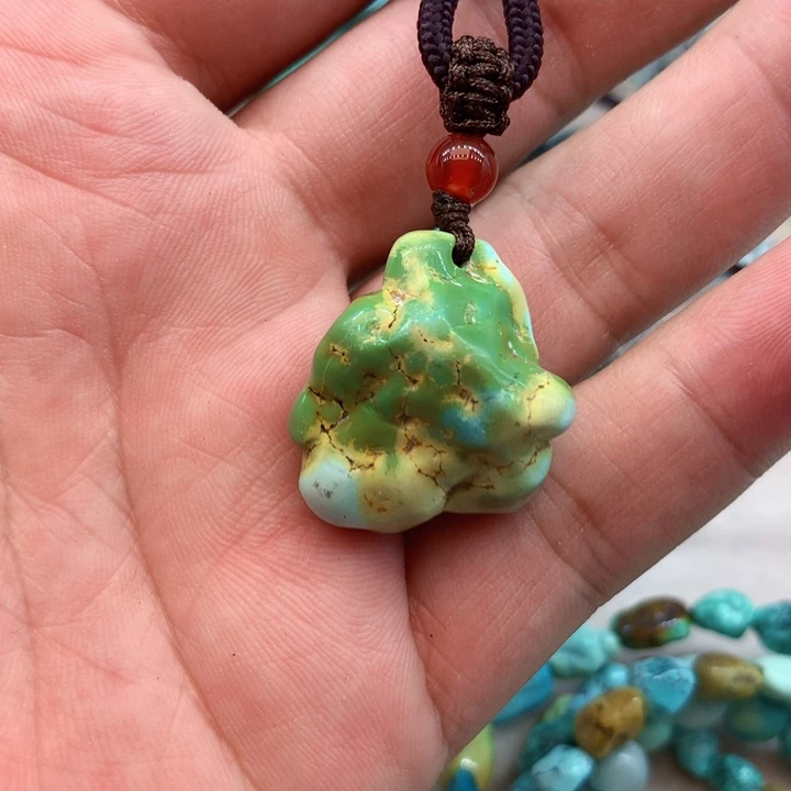 绿松石未镶嵌吊坠(不含链)