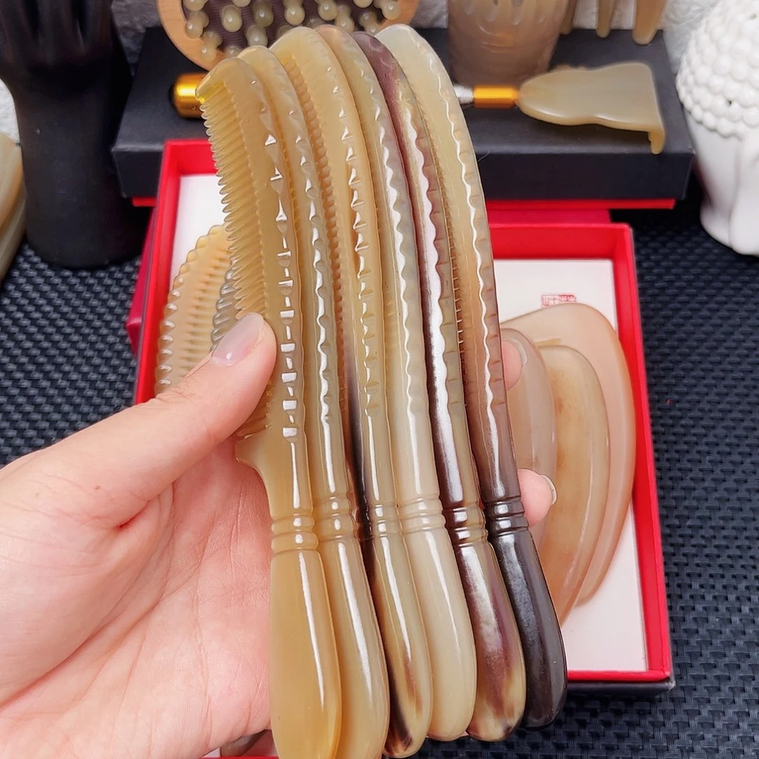 手工制作牛角梳子