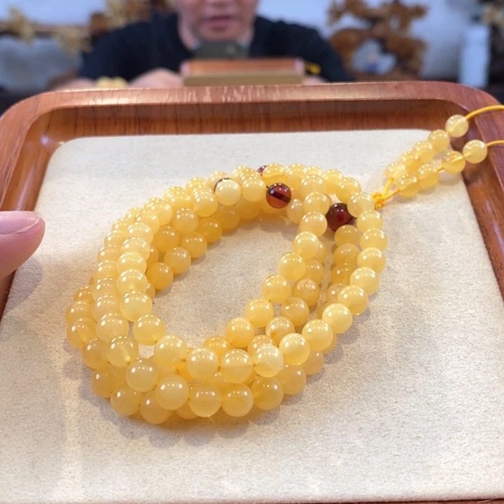 未镶嵌琥珀珠宝奇石6.3mm