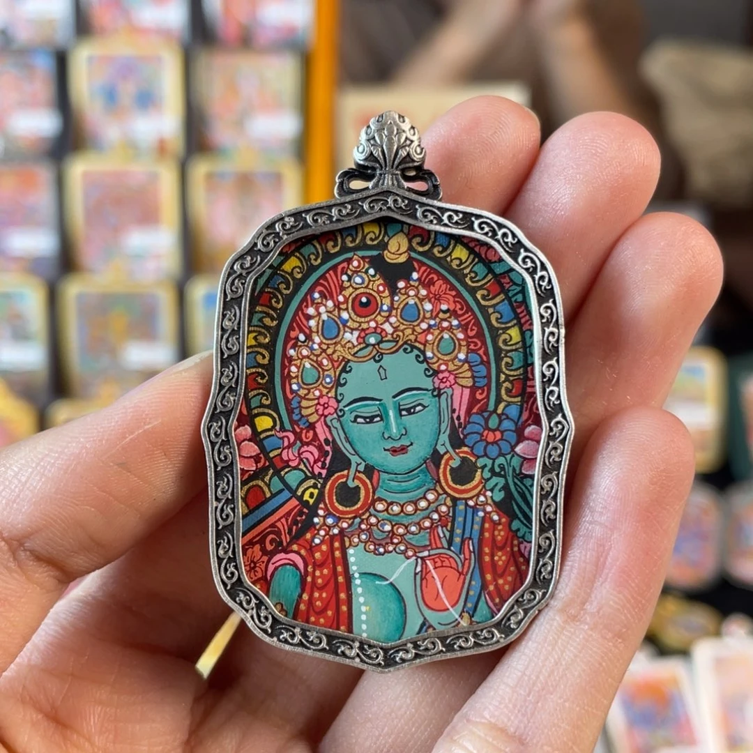 那***儿吊坠小鱼热贡手绘，7.5折