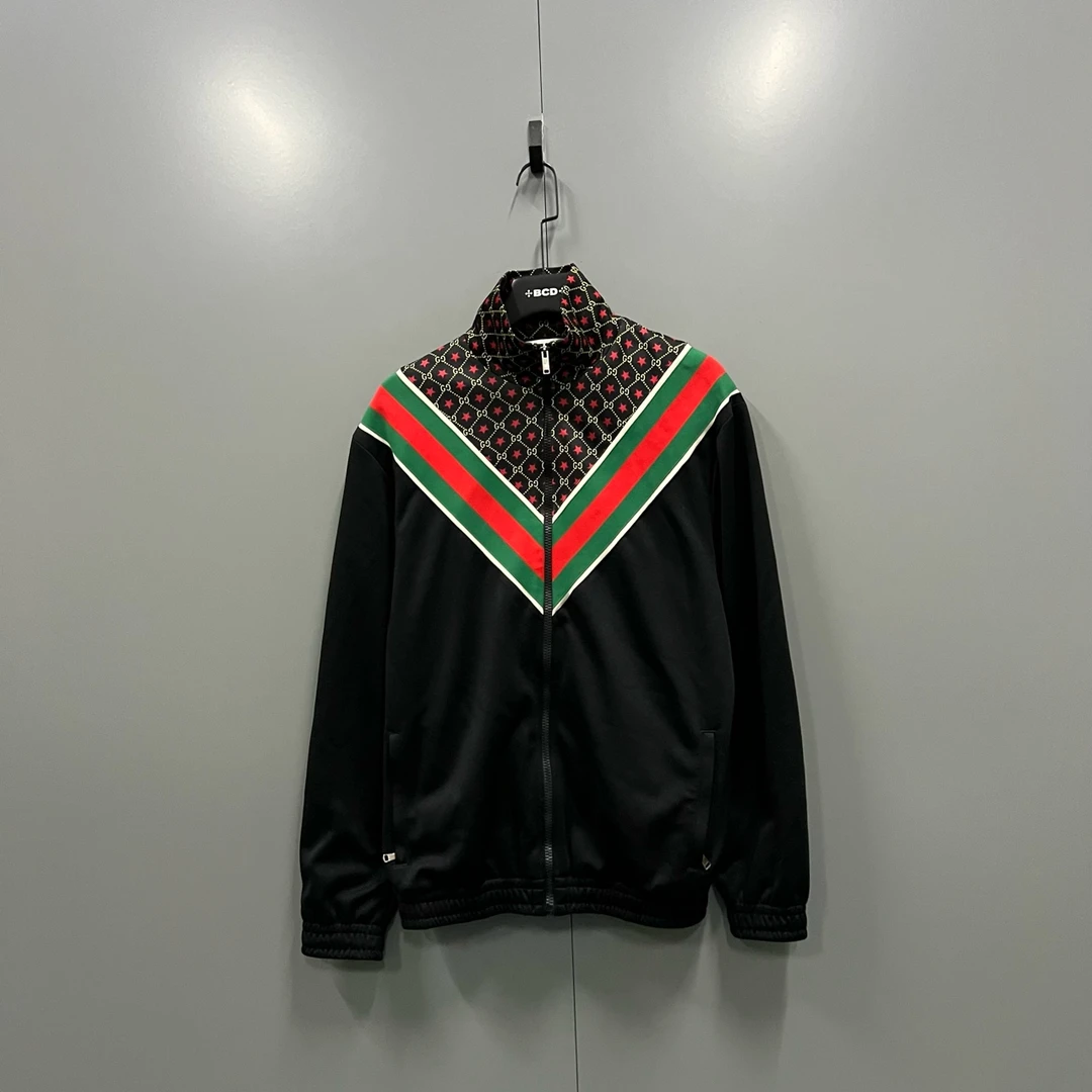 99新 GUCCI/古驰 星星印花V型校服外套 S码/ fg207013