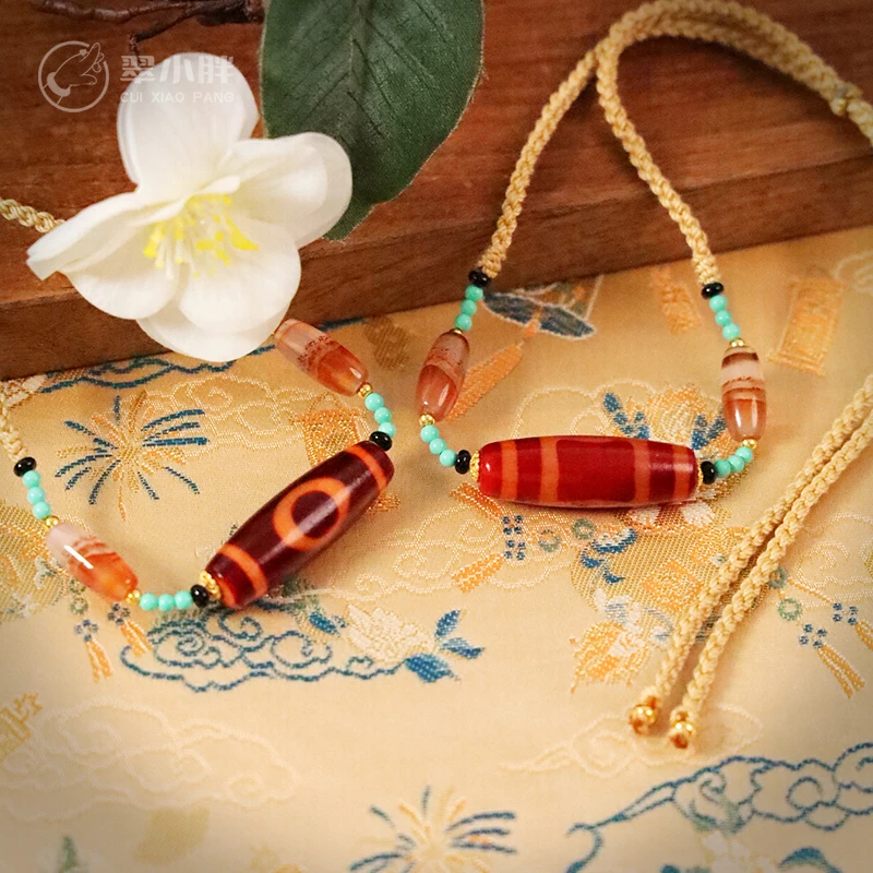 翠小胖三号店 红肉一眼天地玛瑙项链CTZA210 多样性发1