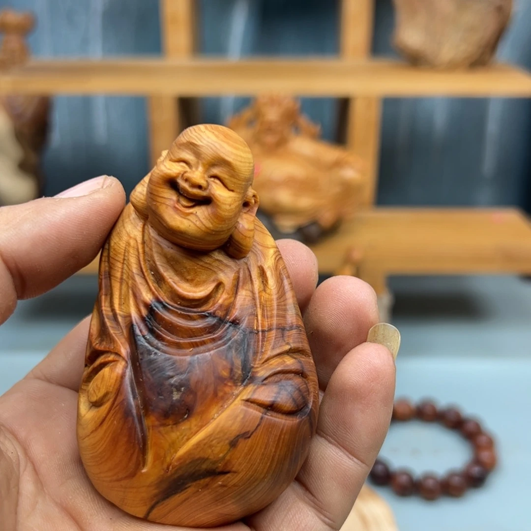 用***9木崖柏木摆件手把件