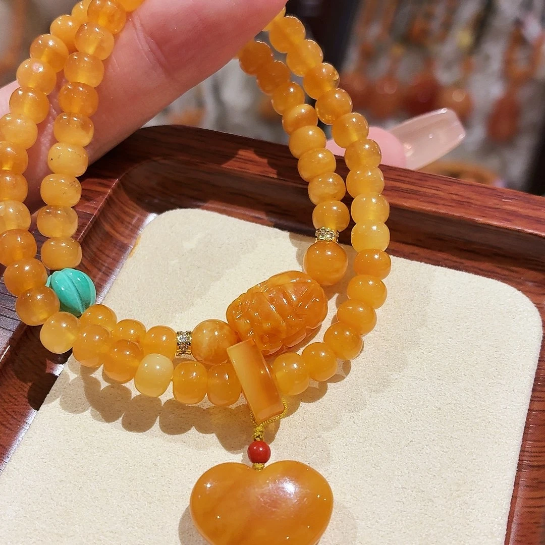 蜜蜡未镶嵌手链手串