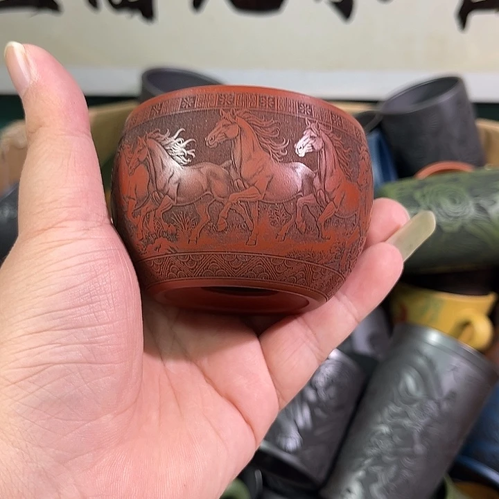 茶杯紫砂全手工紫砂主人杯