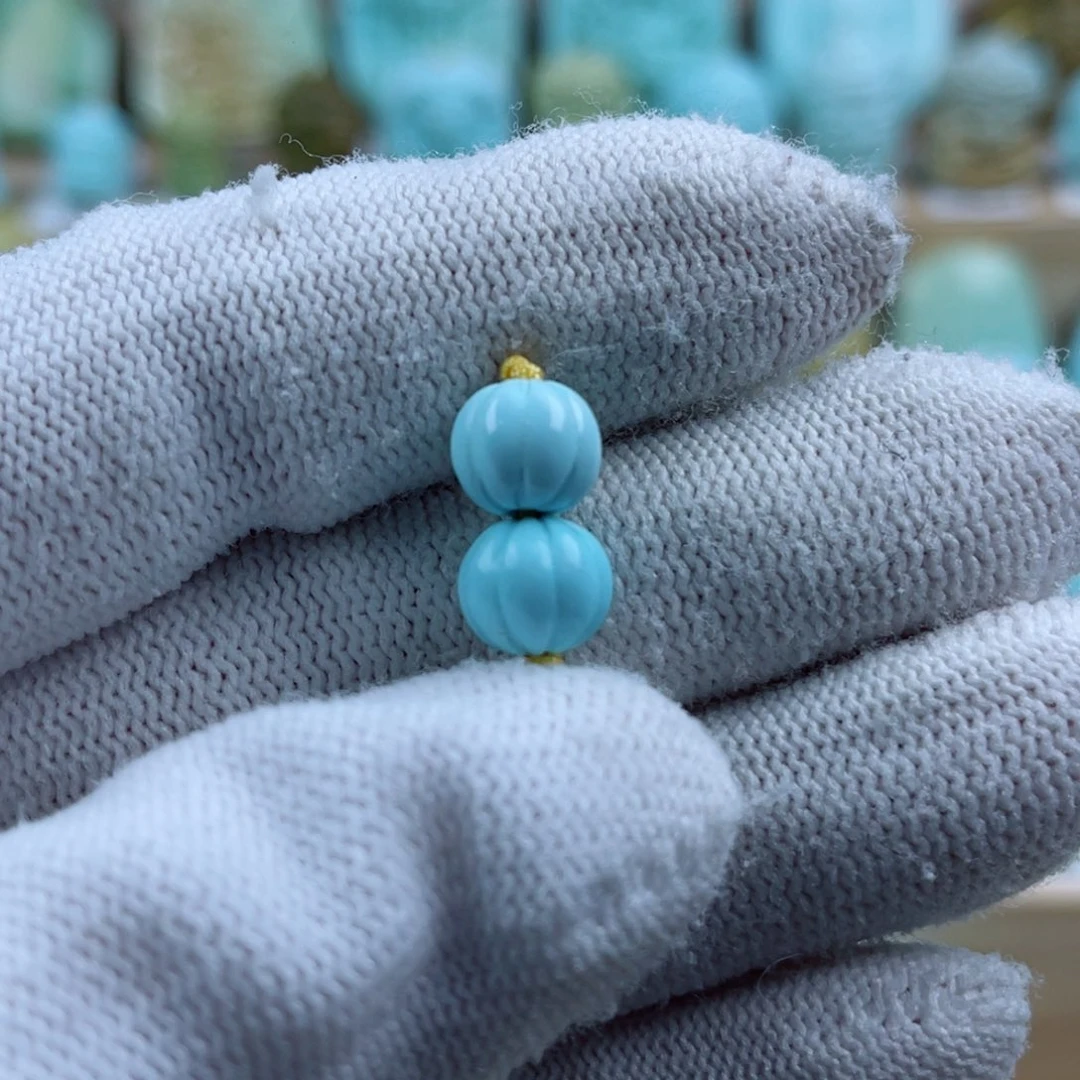 绿松石未镶嵌珠宝奇石8mm